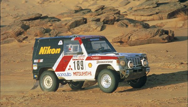 1985 Paris Dakar rallye mitsubishi de 1985