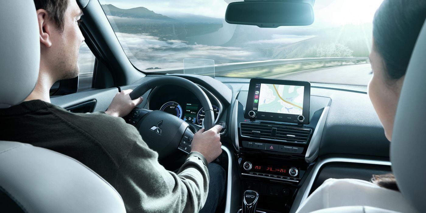 Espace connecté Intérieur d'une voiture Mitsubishi Eclipse Cross