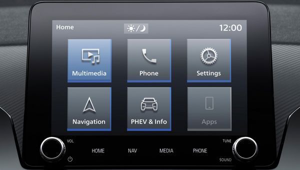 CONNECTIVITÉ écran centrale d'une voiture Mitsubishi Eclipse Cross