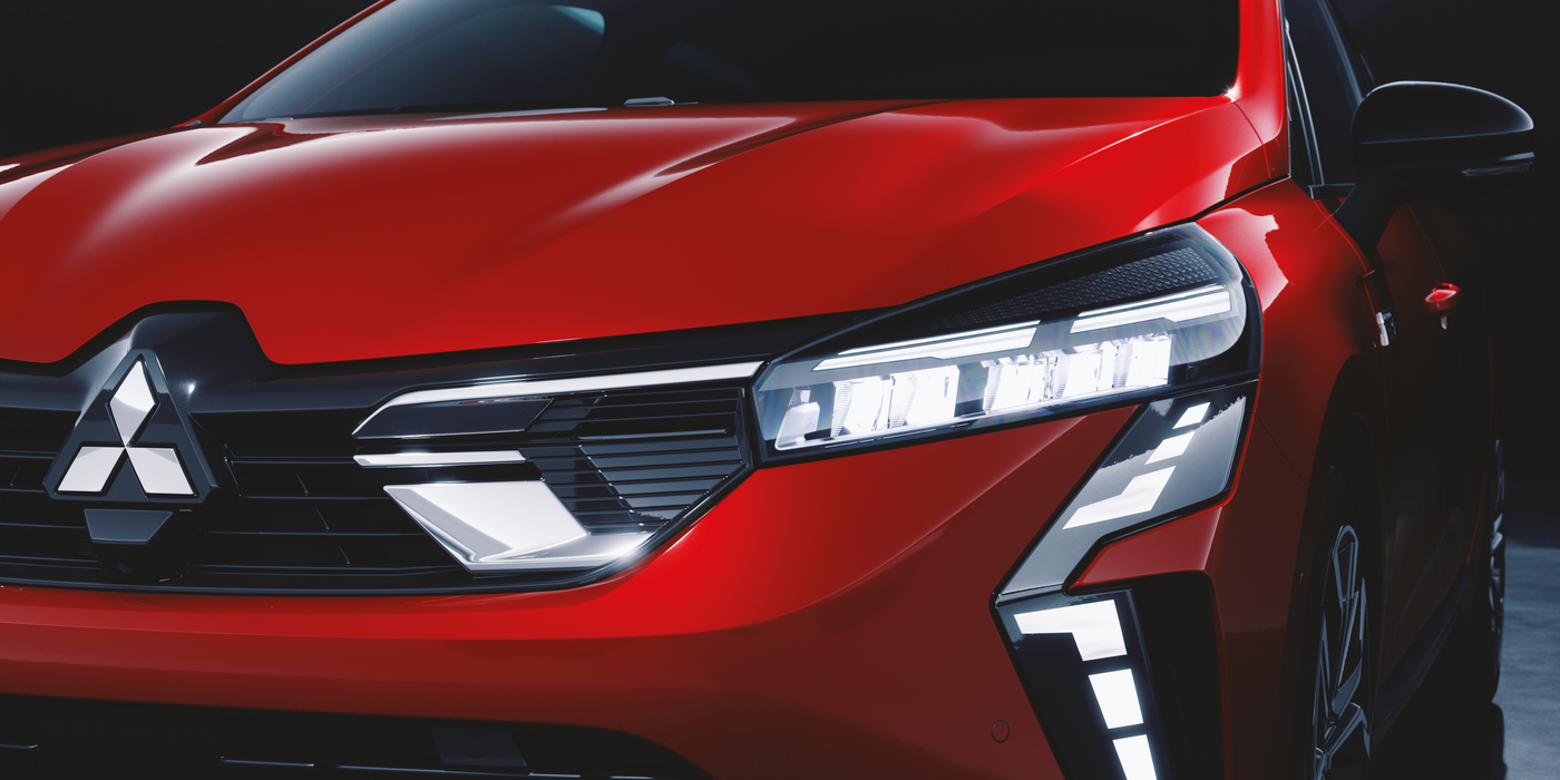 Apparence magnétique avant d'une Voiture Mitsubishi Colt